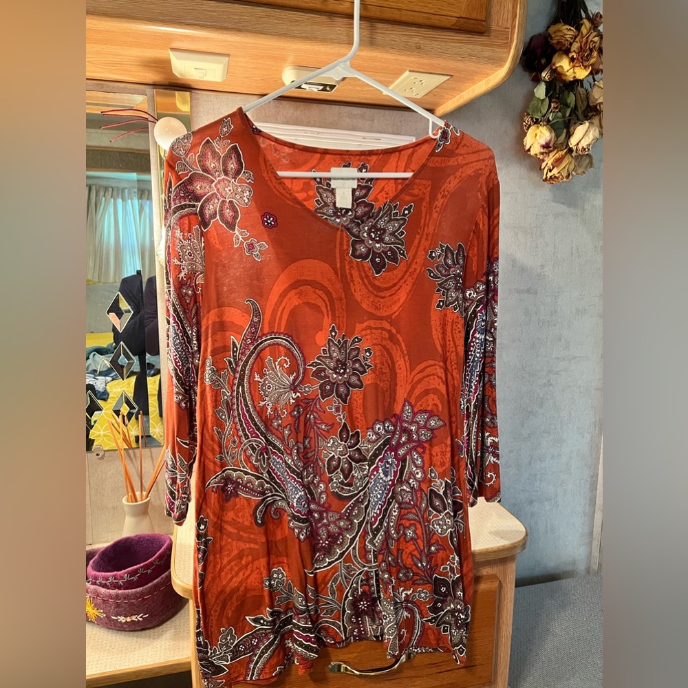 Chicos tunic length top size 1